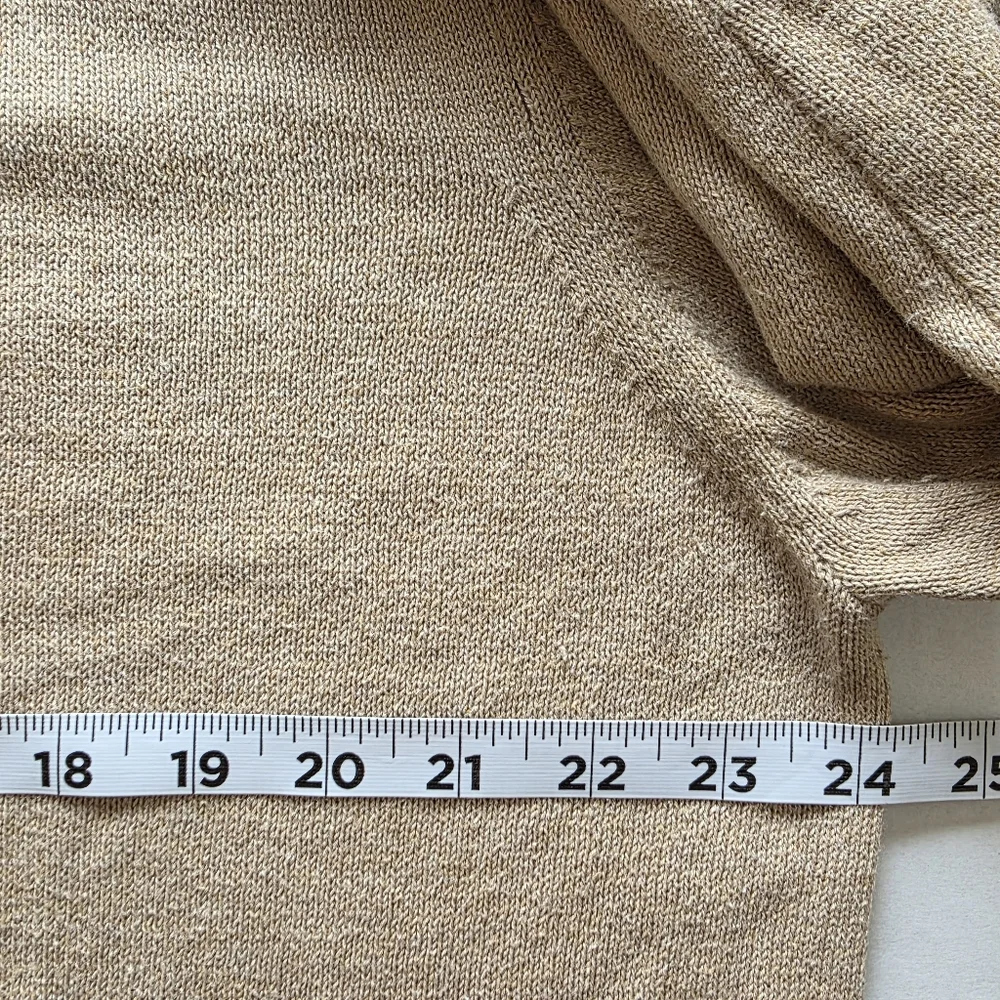 Old Navy XL Tan Henley Lightweight Knit Cozy Sweater Minimal Classic Neutral